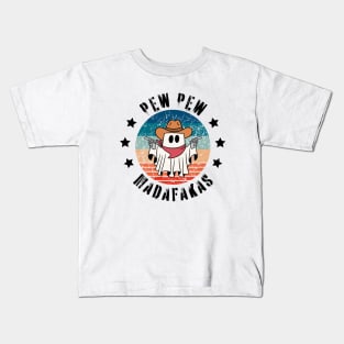 Pew Pew Madafakas Ghost Halloween Kids T-Shirt